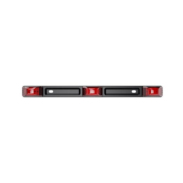 Abrams 15" Red 9 LED Clearance ID Marker Light Bar TCL-B9-R